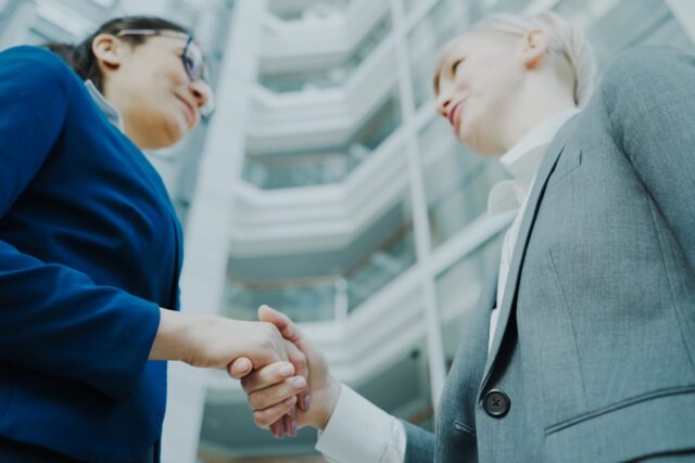 Photo trustworthy business partners